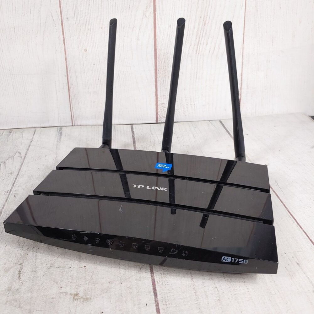 TP-Link Archer C7 AC1750 Wireless Dual Band Gigabit Router Black TESTED WORKING